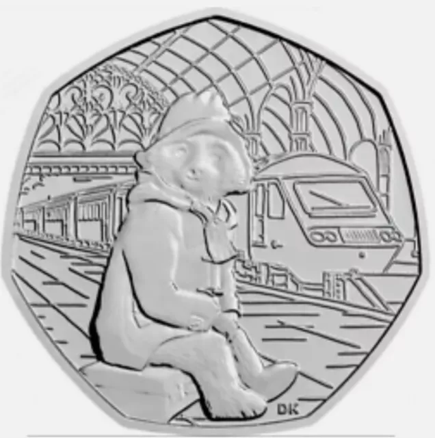 2018 PADDINGTON BEAR AT THE TRAIN STATION coin hunt 50p