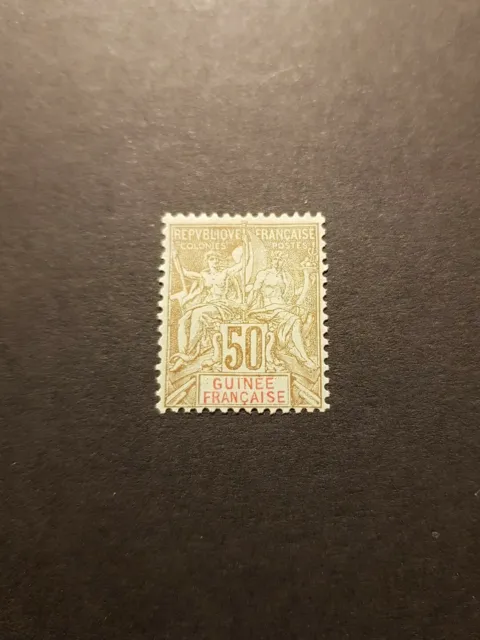 Timbre France Colonie Guinée N°17 Neuf * Mh 1900 Cote 45€