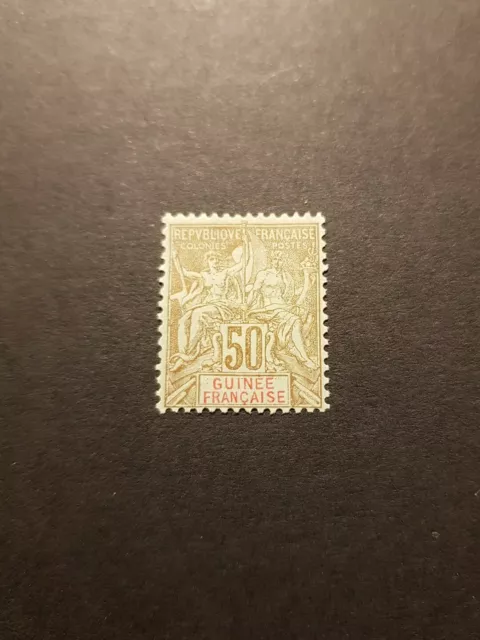 Timbre France Colonie Guinée N°17 Neuf * Mh 1900 Cote 45€