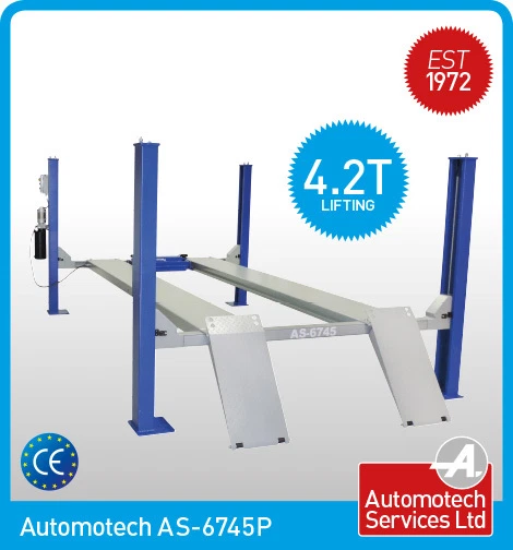Four Pos Ramp 4 POST Lift / Four Vehicle Car Ramp / Hoist 4.2 Ton, With Jack Beam ...