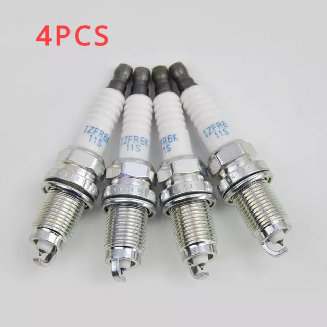 4PCS 12290-6A0-A01 Spark Plug (DILKAR8P8SY) For Honda^