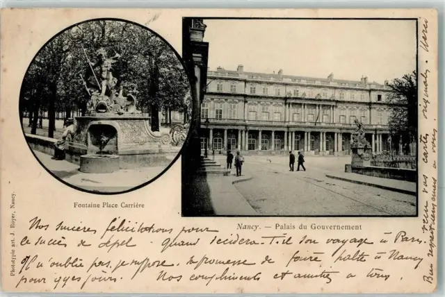 39473792 - Nancy Fontaine Place Carriere Palais du Gouvernement 1901