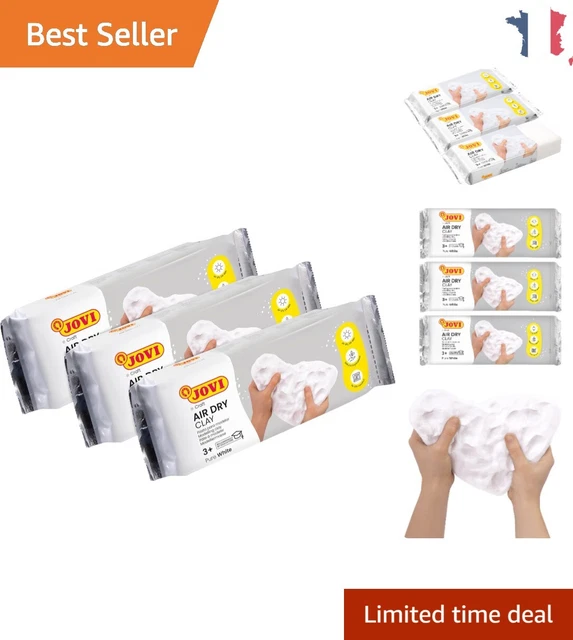 JOVI-KIT AIR DRY de 3 unités de 500 grammes - Pâte à modeler ...
