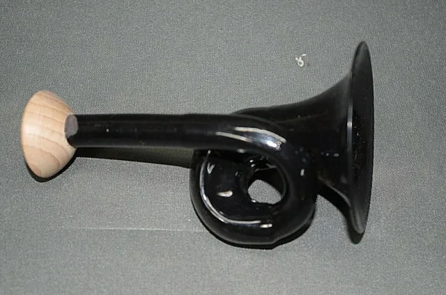Stethoskop Hörrohr Hearing Pipe  Hörverstärker 13 cm Metall schwarz lackiert 3