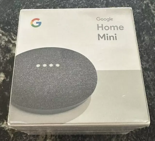 Google Home Mini Smart Assistant - Charcoal (GA00216-US) BRAND NEW SEALED BOX