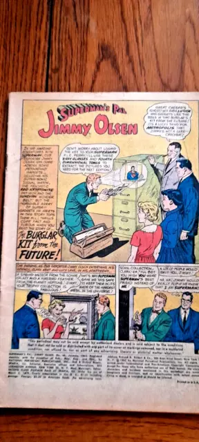 JIMMY OLSEN #66 DC COMICS SUPERMANS PAL JANUARY 1963 Good 3