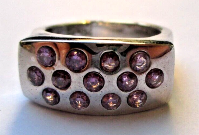 Bague Vintage Argentée Réglable Avec Cristaux - Style Ancien, Bijou Rétro Ajustable