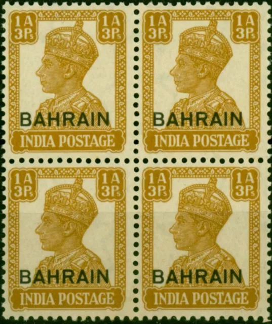 Bahrain 1942 1a 3p Bistre SG42 Fein MNH Block Of 4