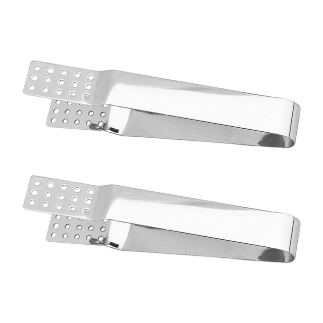 2 pz pinze per bustina da tè in acciaio inox