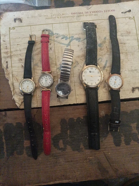 ANCIEN LOT MONTRES Quartz Yema Pulsar Aurore Delfin ROF EUR 1,50