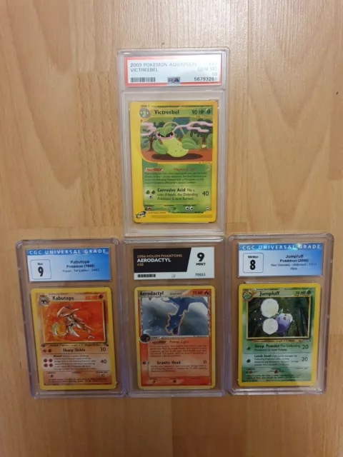 Pokemon Vintage WOTC Graded Card Bundle x4 Inc PSA Gem Mint 10 Aquapolis