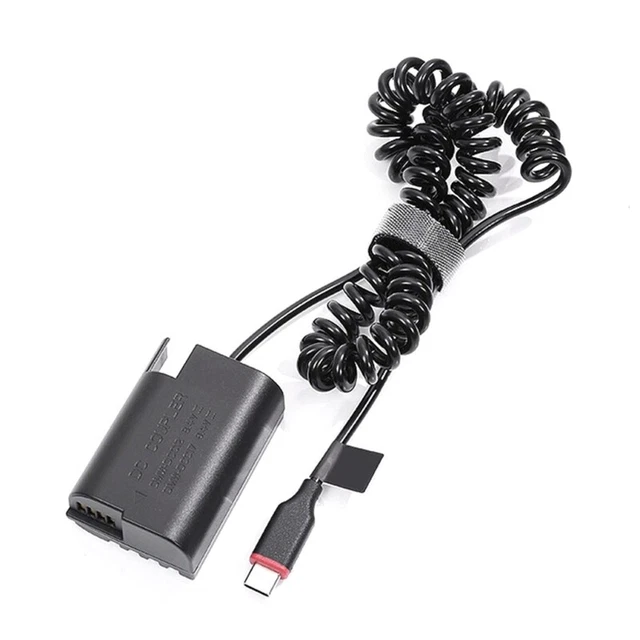 Andoer DMW-DCC17 Dummy Battery Type-C Power Adapter Cameras Cable