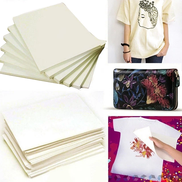 Easy Apply Ironing Heat Transfer Paper Fast Dry A4 Cloth Painting Image