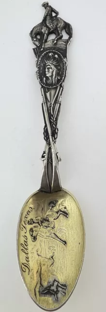 Dallas Texas Sterling Silver Souvenir Spoon