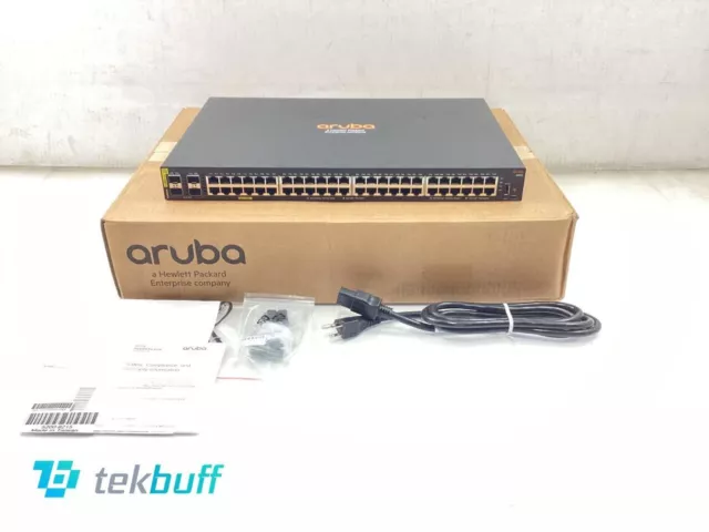 HPE R8N85A#ABA Aruba 6000 48G Class4 PoE 4SFP 370W 48-Port Switch - Managed