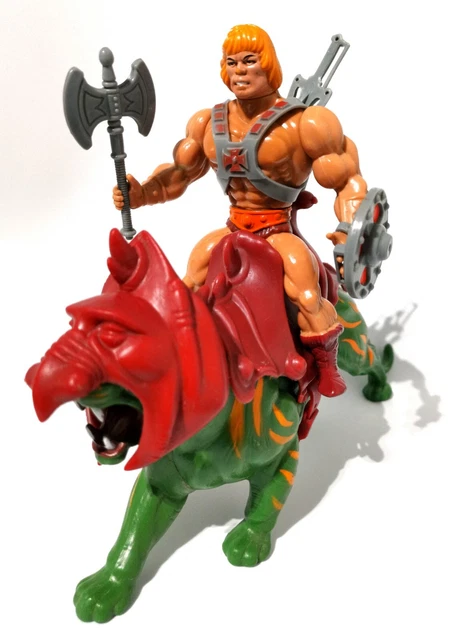 MALAISIA 1983 BATTLE Cat MOTU He-Man Masters Univers Gringer Complet