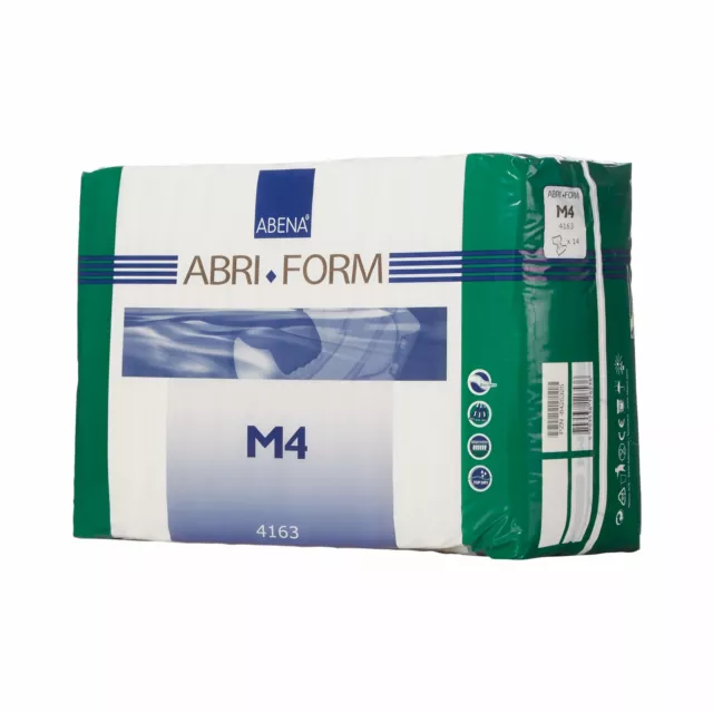 Abena Abri-Form Comfort M4 Incontinence Brief M Contoured 4163 42 Ct