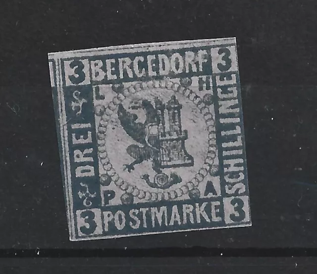 Briefmarken Altdeutschland 1861 Bergedorf Mi.Nr. 4*