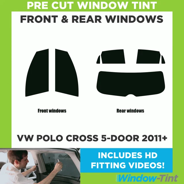 For VW Polo Cross 5-door Hatchback 2011+ Full Pre Cut Window Tint Kit Film Film