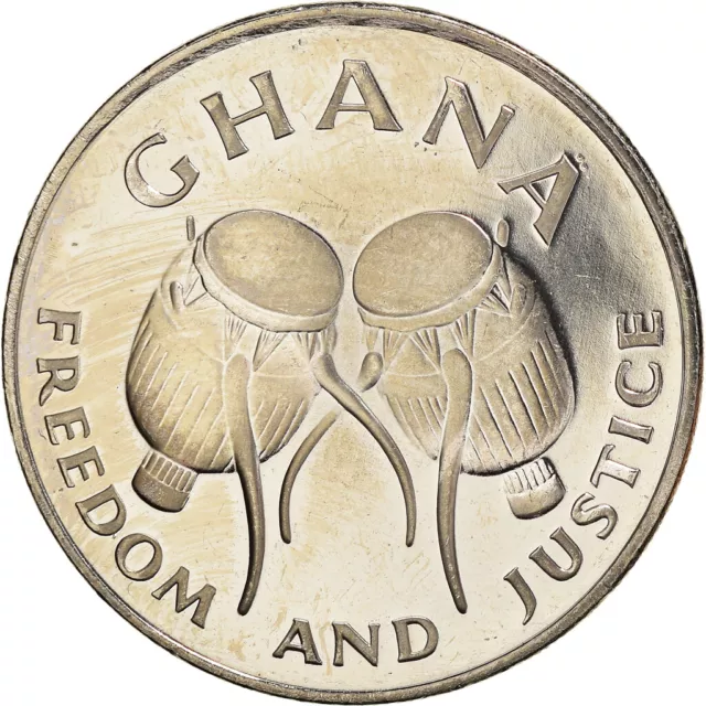 [#384729] Münze, Ghana, 50 Cedis, 1997, VZ, Nickel plated steel, KM:31a