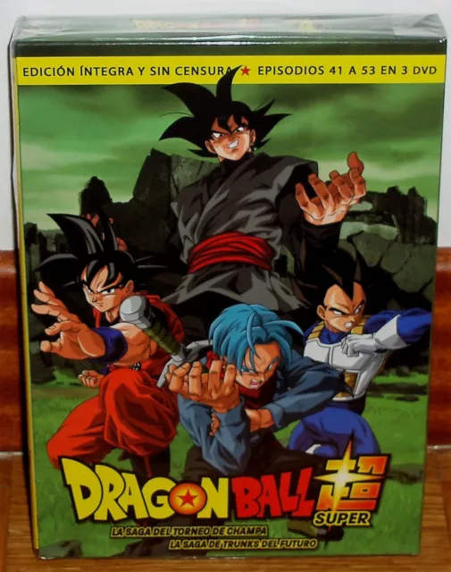 Dragon Ball Super Box 4 Saga Torneo De Champa-Trunks Del Futuro 3 Dvd Nuevo R2