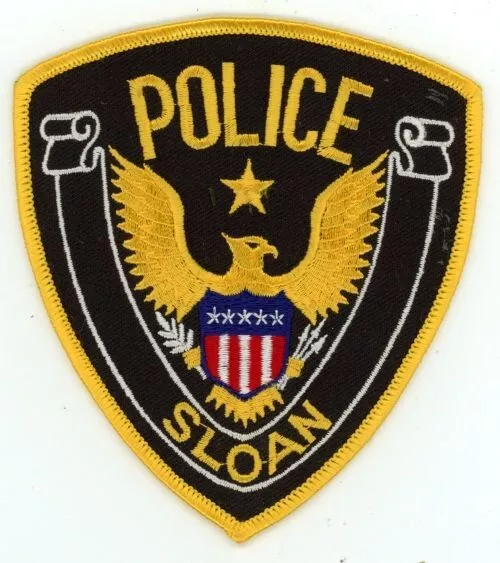 Iowa Ia Sloan Police Nice Shoulder Patch Sheriff