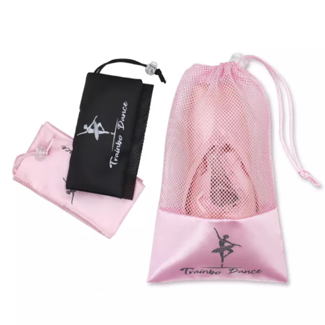 1PC Pink White Dance Bag Shoes Storage Pouch Ballet Organizer Handbag Bags Po BJ