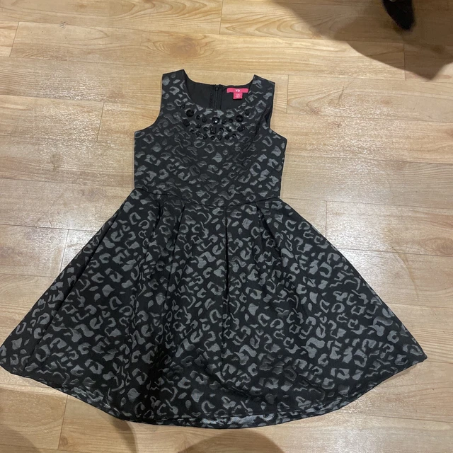YD Black girls sleeveless dress age 8-9 years Special Occasion Party Wedding