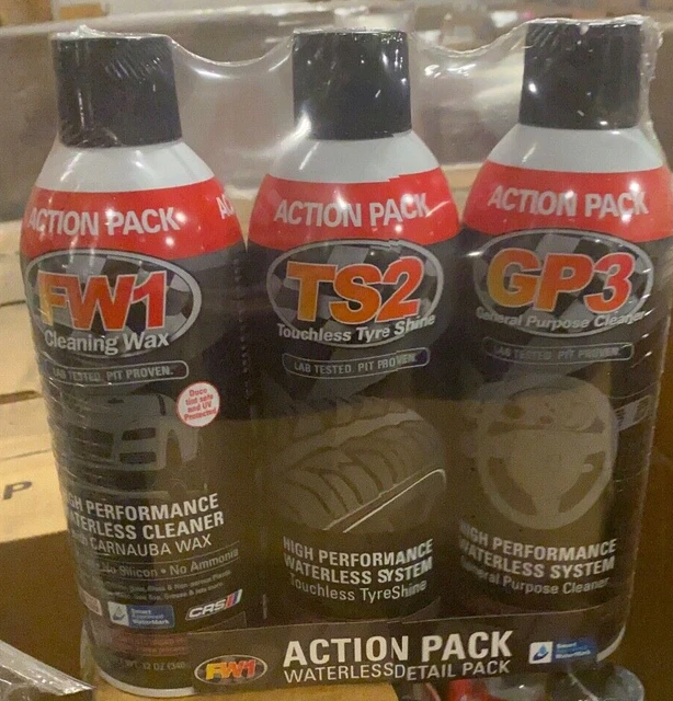 LOT OF 2 3Pack RGS Labs Waterless Detail System Fast Wax FW1 TS2 GP3