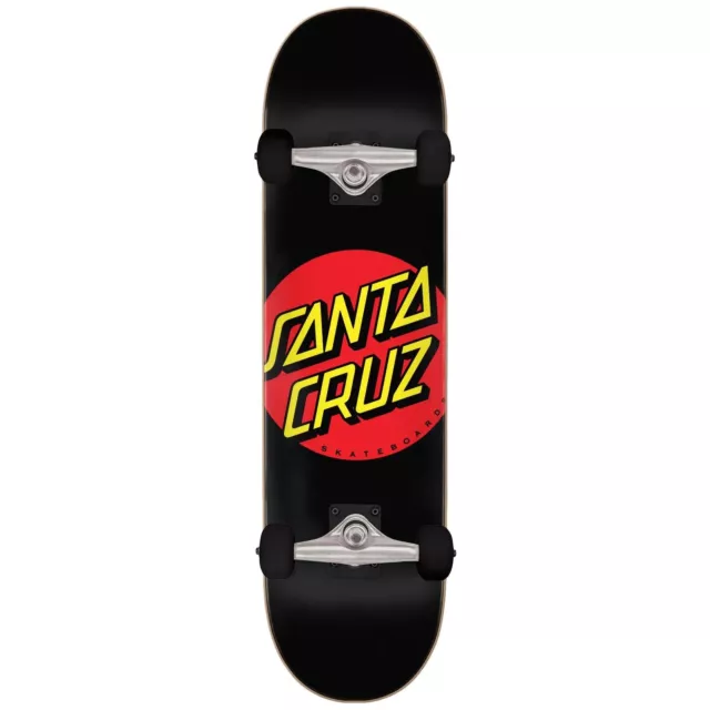 Santa Cruz Classic Dot Sk8 Complete Skateboard - Black 8''