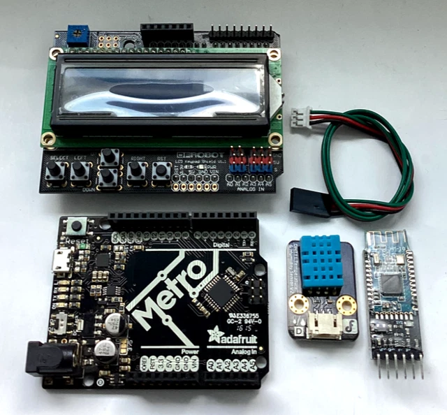 ADAFRUIT ARDUINO UNO Metro & Dfrobot Lcd Shield + X2 Senors (New ...