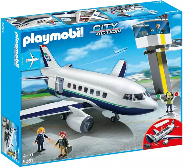 Playmobil 1 2 3 ref 6780 - jeu de construction - avion de ligne