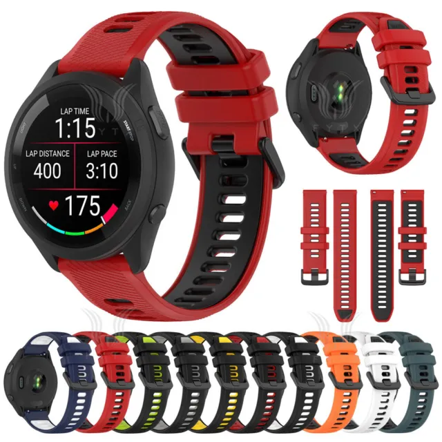 Silicone Sport Watch Strap band For Garmin Forerunner 265 265S Vivoactive 5 4 4S
