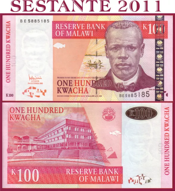 MALAWI   -     100 KWACHA   31.10. 2005   -   P. 54a    -    FDS / UNC