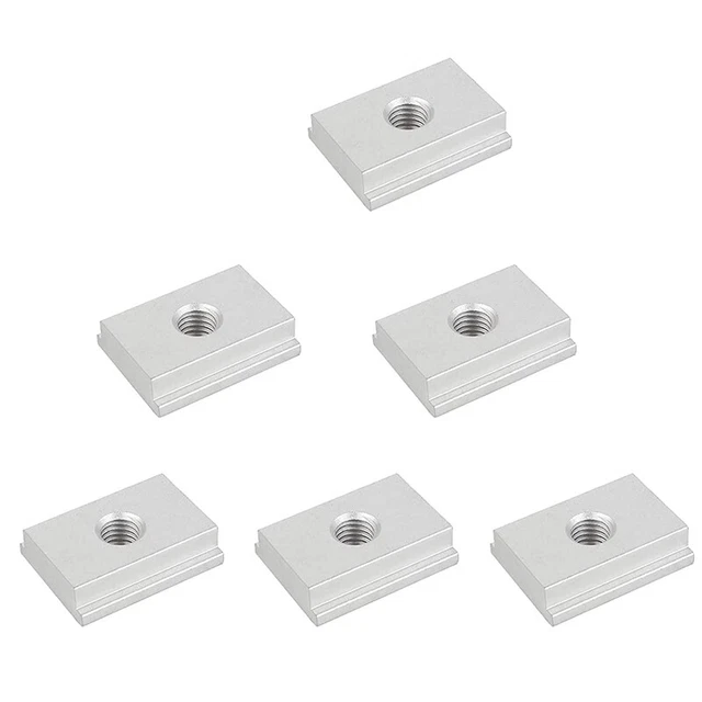 6 Pcs T-Slot Nuts, M6 T-Rail Sliding Nuts, Aluminum Slot Nuts, Track Slidin L6J6