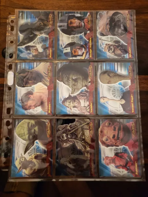 Topps Star Wars Evolution 2001 Kartenset 1-90 neuwertig.