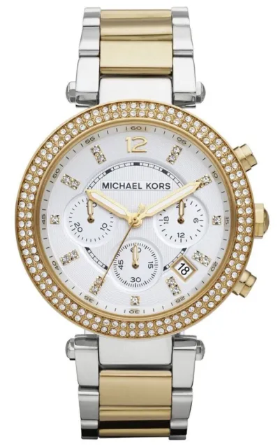 MICHAEL KORS MK5626 Parker White Dial Two Tone Stainless Steel Women's Watch