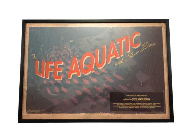 The Life Aquatic with Steve Zissou print poster, Wes Anderson, limited, RARE