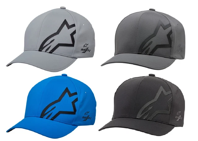 New Alpinestars Corp Shift Delta Hats Cap Adult Mens Black Charcoal Blue Gray