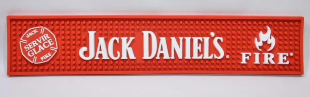 JACK DANIEL'S WHISKEY FIRE Tapis de bar égouttoir caoutchouc