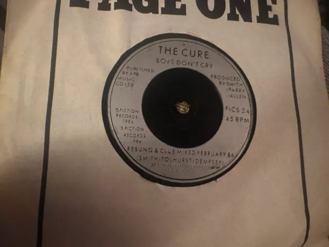 The Cure-Boys Don’t Cry (7” Single 1986)