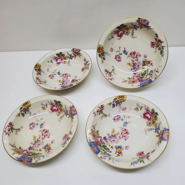 De colección. Juego de 4 tazones de salsa de postre de frutas Rosenthal The Sunray Rim