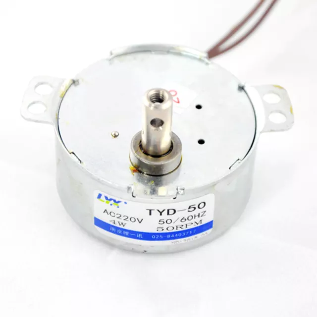 Für TYD-50 AC 220V-240V 50RPM 4W 50/60Hz 7mm Welle Ventilator Synchronmotor