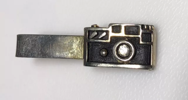 Vintage Tie Clasp Clip Camera Photo Photographer Photography Clothing Accessory
