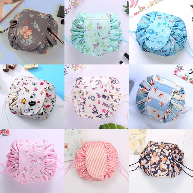 Portable Makeup Drawstring Bag Storage Travel Quick Pack Cosmetic Make-up Bags