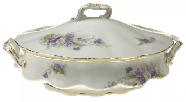 Carlsbad LS&S Austria Oval Covered Casserole Dish Vegetable Serving Purple