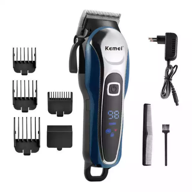 KEMEI LCD Electric Shaver Men Hair Clipper Trimmer Cutter Cordless Razor Latest