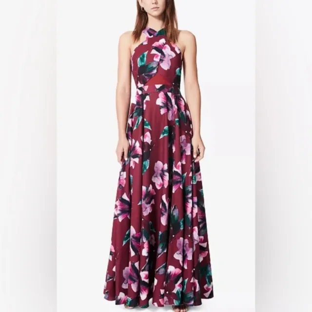 Fame and Partners Floral A-Line Maxi Dress size 2