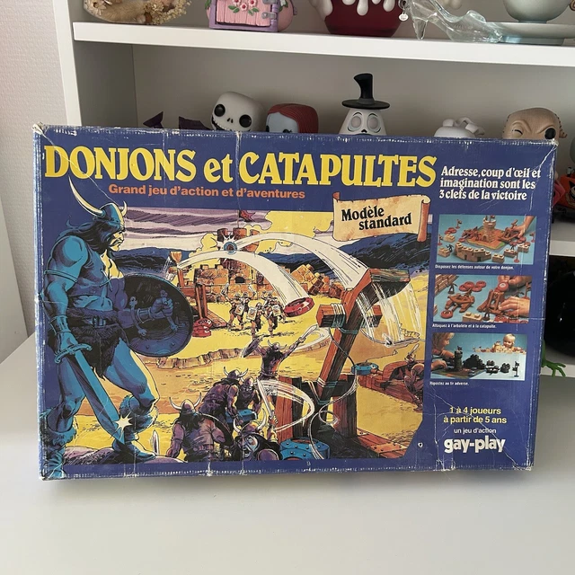 Jeu De Société Donjons Et Catapultes (Gay Play) - Modèle Géant Vintage - Quelques Manques