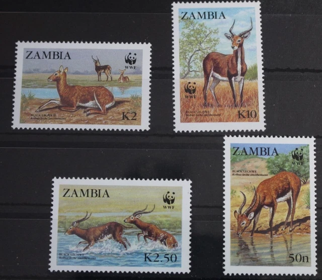 Sambia 438-441 postfrisch Naturschutz Wasserbock #WR614